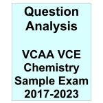 2017-2023 VCAA VCE Chemistry Sample Exam - Detailed Answers
